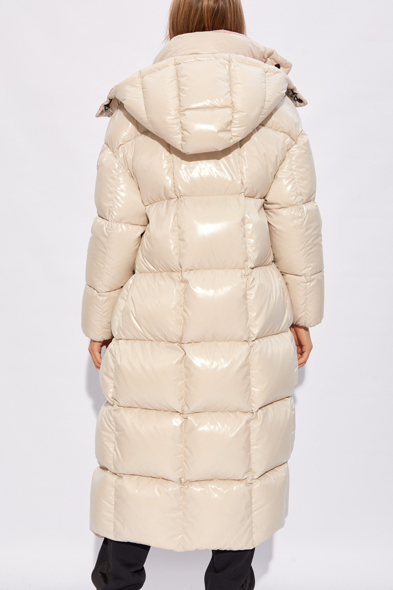 Cream 'Parnaiba' down coat Moncler - SchaferandweinerShops Spain